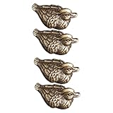 Statue de canards mandarins : la figurine de canard mandarin artisanale en cuivre rétro est une décoration parfaite pour votre bureau, votre maison ou votre bureau.