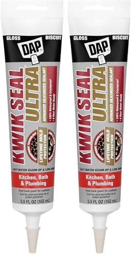 Image of DAP 18916 Kwik Seal Ultra Biscuit 5.5 oz Premium Siliconized Sealant (Pack of 2)