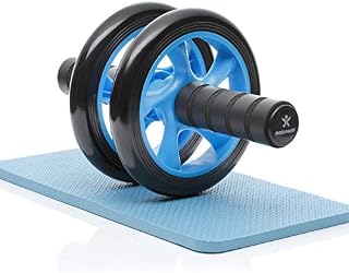 BODYMATE AB Classic - wałek do ćwiczenia mięśni brzucha i wzmocnienia mięśni korpusu, sprzęt fitness do domu, podkładka pod kolana w zestawie, 28 x 16 cm (dł. x Ø)