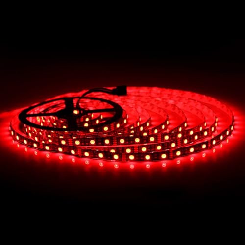 Image of SUPERNIGHT 5050 RGB LED Strip Lights, 32.8ft, 600 LEDs, Black PCB | DC 24V, Color Changing, Valentine Decor, Wedding Sparklers, Christmas Lights, Indoor Decoration,Not Included Power Source