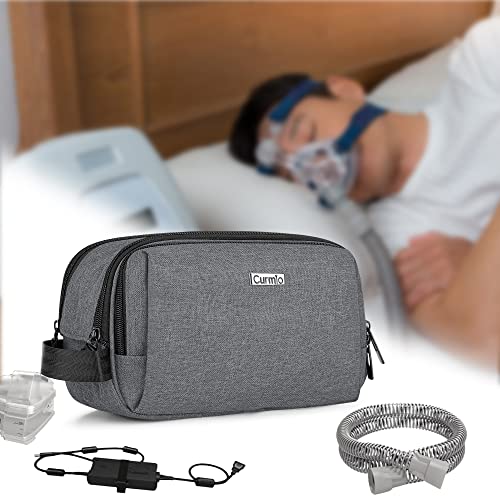 CURMIO CPAP Travel Bag Compatible with ResMed AirMini Machine, Portable CPAP Supplies Carrying Case Storage Bag, Gray (Empty Bag Only, Patent Pending) - Thumbnail 7