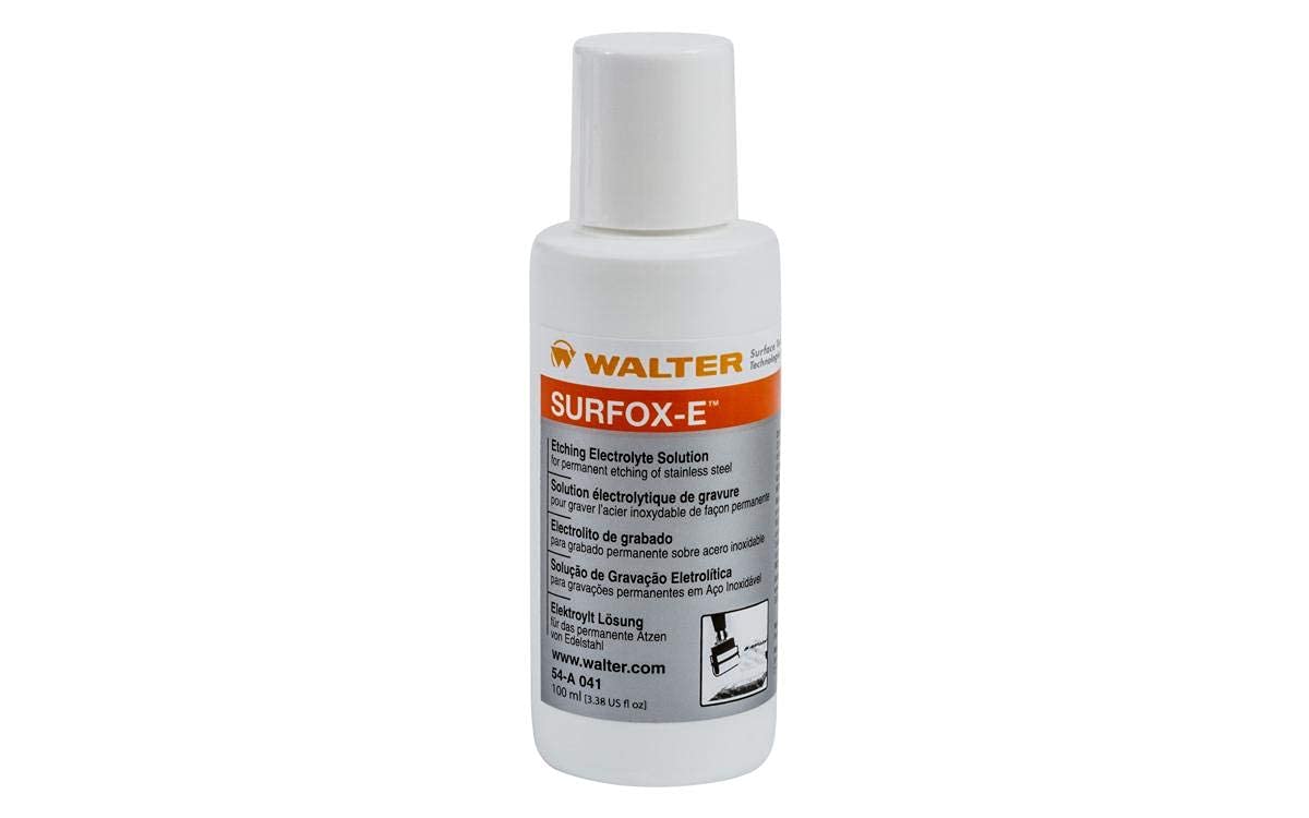 Walter 54A041 Surfox-E Stainless Steel Etching Electrolyte (100 ml) - White Marking Electrolyte. Welding Accessories