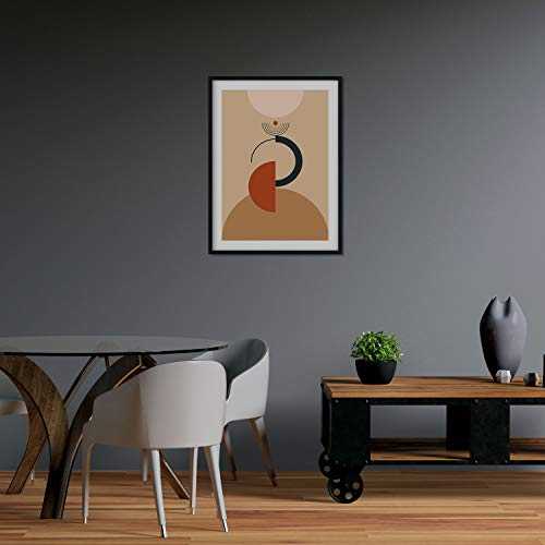 Nacnic set of four posters of constructivism. Pack of sheets of the Sahara Sand color with designs inspired by the abstract constructivism. A4 size - Image 2
