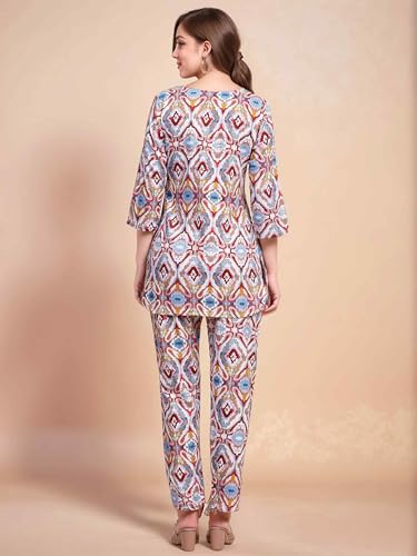 Image of RICHIK Women's Co-ord Set|Kurta Set for Women|Printed Kurta with Pant|Co-ord Set