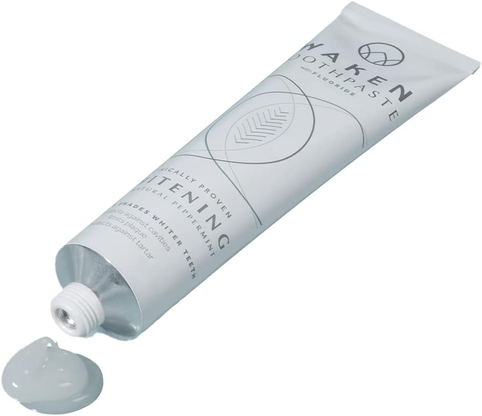 Waken Whitening Toothpaste, Peppermint 75ml, 100 Natural Flavour, with