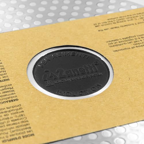 Zanetti, Bistecchiera 26 x 36 cm, Piastra grill in Alluminio Pressofuso ad Alto Spessore, Piastra Grill adatta ai Piani ad Induzione, Manico Pieghevole - immagine 6