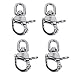 Amarine Made 2 Pack Swivel Eye Snap Shackle Quick Release Bail Rigging Sailing Boat Marine Stainless Steel for Sailboat Spinnaker Halyard CD309012 (3-1/2
