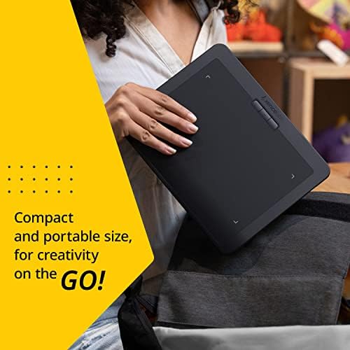 XENCELABS Drawing Tablet, Portable Wireless Precision Graphic Tablets, Ultrathin Pen Tablet with 2 Battery-Free Stylus, 8192 Levels Pressure, 16.9 aspect ratio Digital Art Pad for Win/ Mac/ Linux