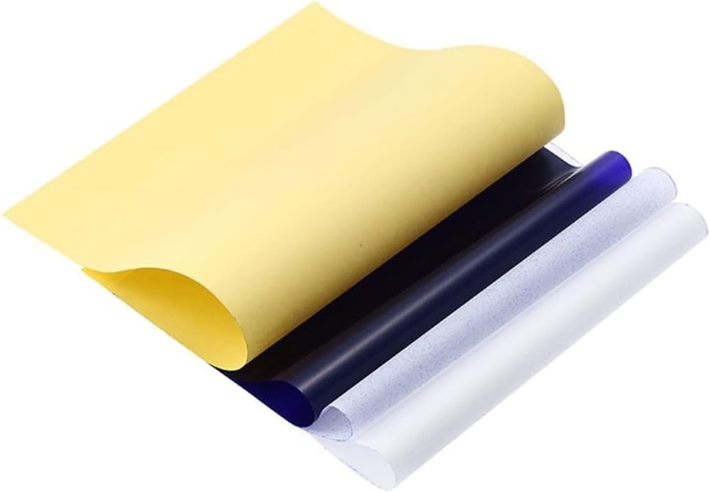 Lot de 100 feuilles de papier transfert thermique format A4 pour pochoir Spirit Carbon – Fournitures d'art de qualité professionnelle