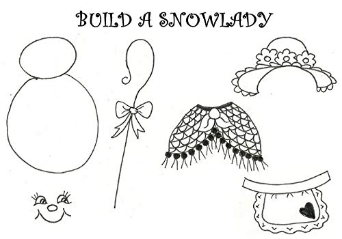 Art Stamps A6 Jill Taylor Build a Snowlady Stamp