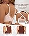 CINOON Womens Wireless Bras Push Up Bralette Supportive Everyday Bras Seamless Full Coverage Comfort T-Shirt Bra Pink