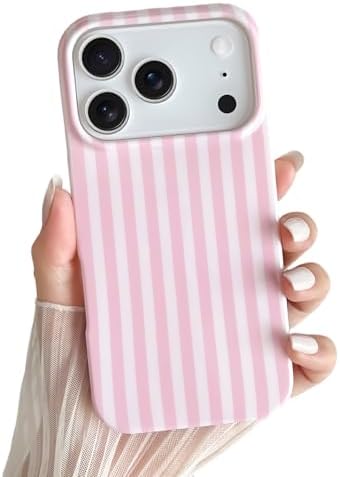Yeddabox for iPhone 17 Pro Case Cute Striped Phone Case Soft TPU ...