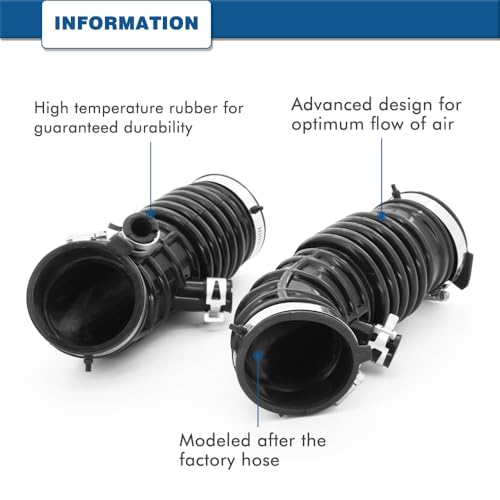 Air Intake Hose Compatible with Infiniti Vehicle EX35 2008-2012 G35 2007-2008 3.5L V6- Replaces # 16576-JK20A 16576-JK21A 16576-JK21B - Air Intake Filter Duct Tube Boot by A ABIGAIL - Used condition - Image 2