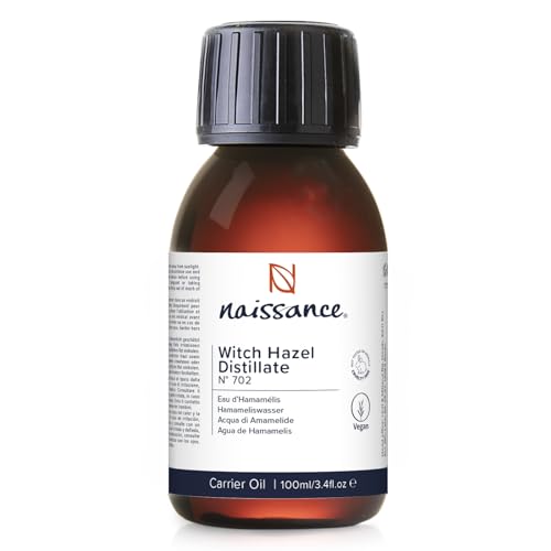 Naissance Agua de Hamamelis (No. 702) 100ml - Sin Alcohol - Ingrediente Puro, Natural, Vegano - Para Cuerpo, Cara, Pelo, Uñas - Adecuado Cuidado Todo Tipo Piel