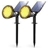 XTGTP Solar Spot Lights Outdoor,21 LEDs Solar Landscape Lights Auto On/Off with 3 Modes,IP67 Solar Y