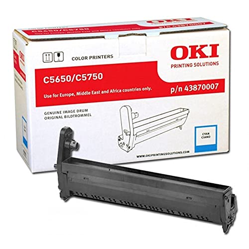 ECOPRO   Tambor original para las impresoras OKI C5650 C5750   Cian   de 20.000 páginas A4   Código 43870007