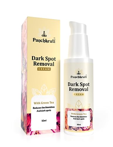 Panchkruti Dark Spot Removal Cream | Night Cream With Green Tea, Turmeric, Liquorice & Niacinamide Cream | Anti Aging, Skin Brightening & Pigmentation Removal Cream | Face Cream For Women and Men, All Skin Type, 50ml