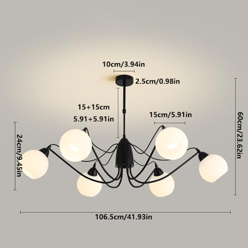 Lustre moderne réglable hauteur pour plafond bas suspension