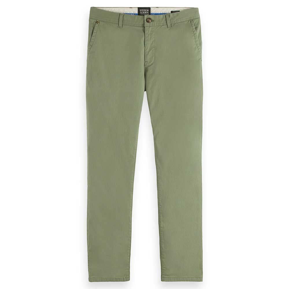 Scotch & Soda Herren Essentials- Stuart Seasonal Extension Chino Pants, Army 0115, 30W / 32L EU