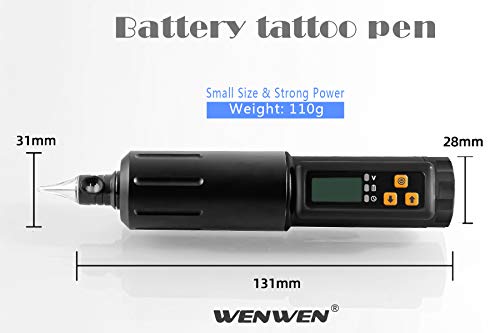Wenwen Wireless Tattoo Gun Wireless Tattoo Machine Pen Tattoo Kit Battery Tattoo Machine Cordless Tattoo Gun Freely Replaceable Hand Grips Cordless Motor With Wireless Tattoo Power Supply… #TOP5