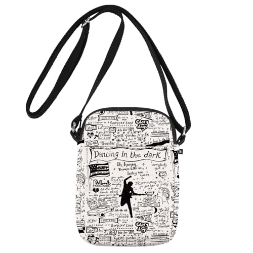 JNIAP Singer Fans Crossbody Bag Rock Music Lover Gifts Rock Band Concert Bag Music Album Cellphone Crossbody Purse