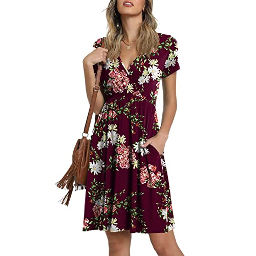 Robe Femme Longue Ete Robe Femme Longue Boheme Sexy Chic Grande Taille Robe Bretelles Mode Robe sans Manches Vintage Pas Cher Imprimée Dos Nu Tie Dye Fluide Ample Fleurie Robe de Plage Fête Cover