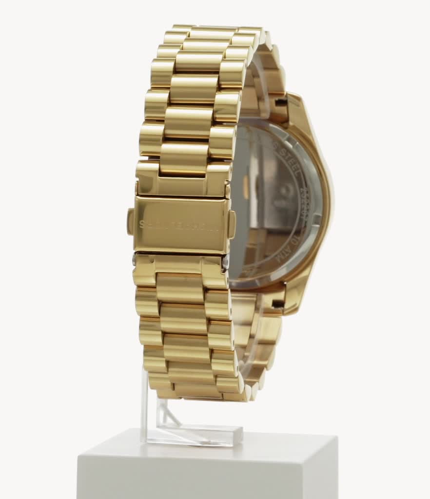 Quarz Chronograph Lexingotn für Damen von Michael Kors, Edelstahl 