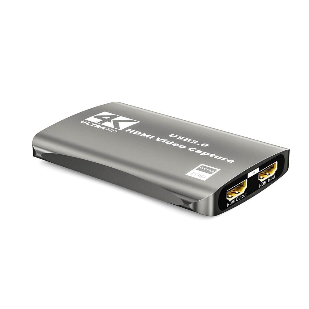 Carte de Capture Vidéo Compatible 4K en Boucle pour L'Enregistrement de Jeux en Direct en Streaming 1080P 60FPS Grabber MS2131
