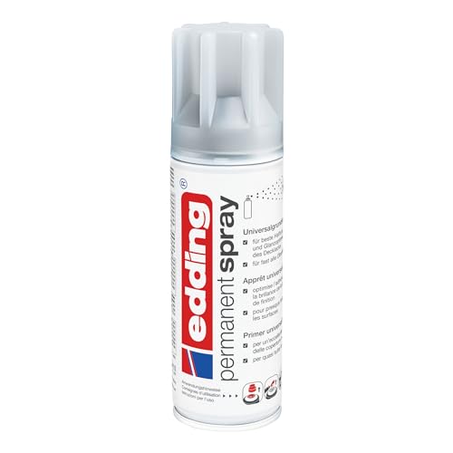 Foto von edding 5200 Permanent Spray Universalgrundierung - 200 ml - Grundierung zur Vorbereitung von lackierfähigen Oberflächen wie Glas, Metall, Holz, Keramik, Leinwand