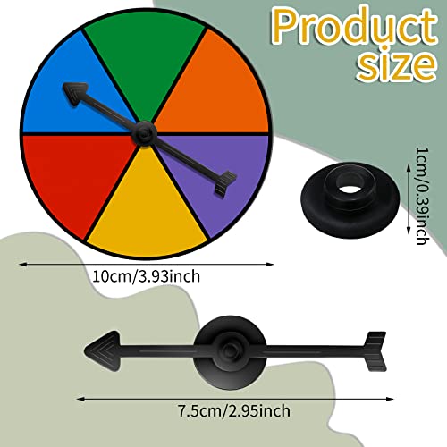 Chivao 10 Sets Game Spinner Wheel Square Blank Game Spinners Erasable Game Spinner Board With Plastic Rotating Arrows Math Spinner For Game Prizes (Colorful) #TOP1