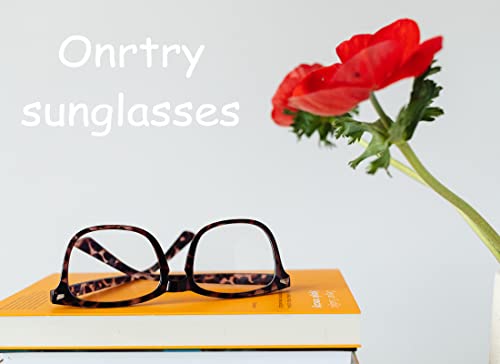 Image of Onrtry Non Prescription Glasses for Men Women Square Clear Lens Eyeglasses
