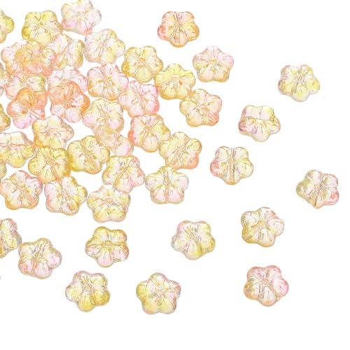 Cuentas de flores de cristal con perforación limpia para armar pulseras sin enredos 2