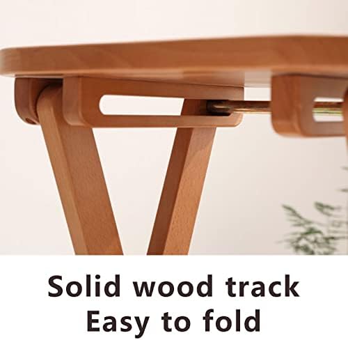 Solid Wood Folding Ladder Chair - Multi-Functional Folding Stool for Adults, Ideal for Kitchen, Garden, Bathroom, and Home Storage Solutions.