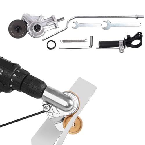 Sheet Metal Cutter Drill Attachment, Versatile Metal Cutter for Drill Efficient Operation for Steel Aluminum Copper Iron Plates (Silver Style one)