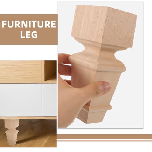 Patas de madera para muebles de desmontaje conveniente y soporte robusto 4