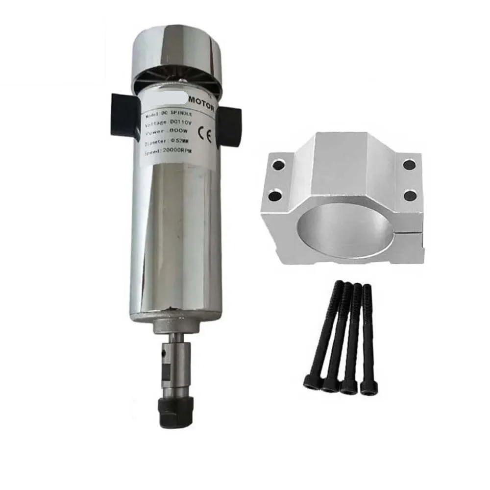 Kit Moteur de Broche 800W refroidi par air DC110V avec alimentation et variateur ER16