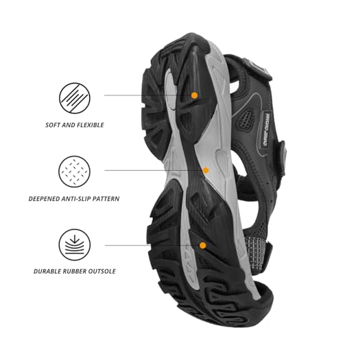CAMEL CROWN Women's Hiking Sandals Waterproof Closed Toe Water Sandals Comfort Adjustable Athletic Outdoor Sandals for Summer Beach Hiker Trekking Camping by CAMEL CROWN - Used condition - Image 5