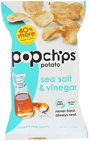 POPCHIPS, Potato Chip, Sea Slt, Vngr, Pack of 12, Size 5 OZ, (Gluten Free) image 4