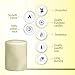 BOLSIUS 3 Wick Ivory Pillar Candle Large – 6x8 Inches - Premium European Quality - 100 Hours Burning Time - Smooth And Smokeless Flame - Relight Unscented Wedding, Dinner, Party, and Décor Candle