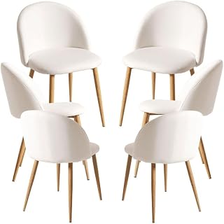 Regalos Miguel - Packs Sillas Comedor - Pack 6 Sillas Vint Polipiel - Blanco