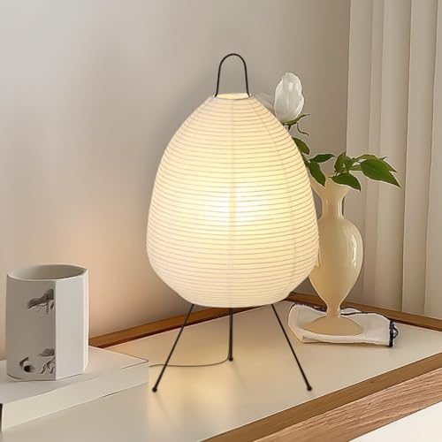 CMHSYTKE Table Paper Lamp, Paper Floor Lamp Style Design, Paper Lantern Lamp for Bedroom/Living Room/Office Soft Light, Noguchi Lamp for Establishing A Warm and Cozy Ambiance in Any Room