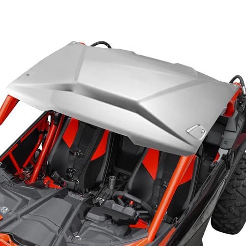 KEMIMOTO X3 Aluminum Roof Silver Compatible with Can Am Maverick X3 2017-2026 Metal Roof Top Shading 2 Doors Accessories Replace OEM #715002900