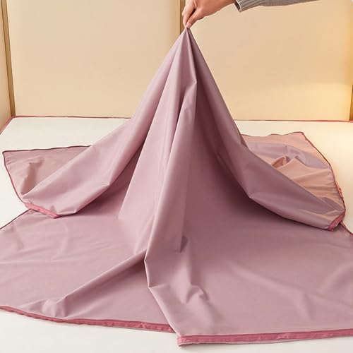 Wodoodporny japoński pokrowiec na materac podłogowy z zamkiem błyskawicznym, pyłoszczelny futon, nadająca się do prania, mata do spania na pełny rozmiar (180 x 200 cm) - jednolity kolor