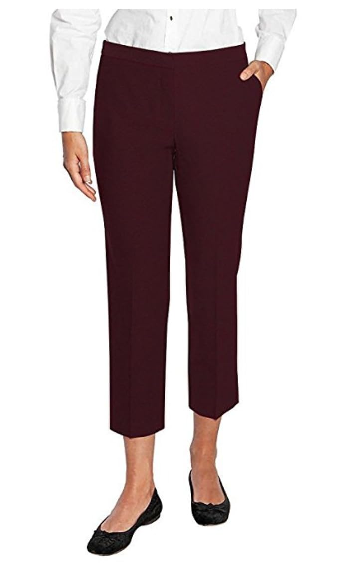 Mario Serrani Ladies Dress Pant with Stretch 4 X 27 Merlot
