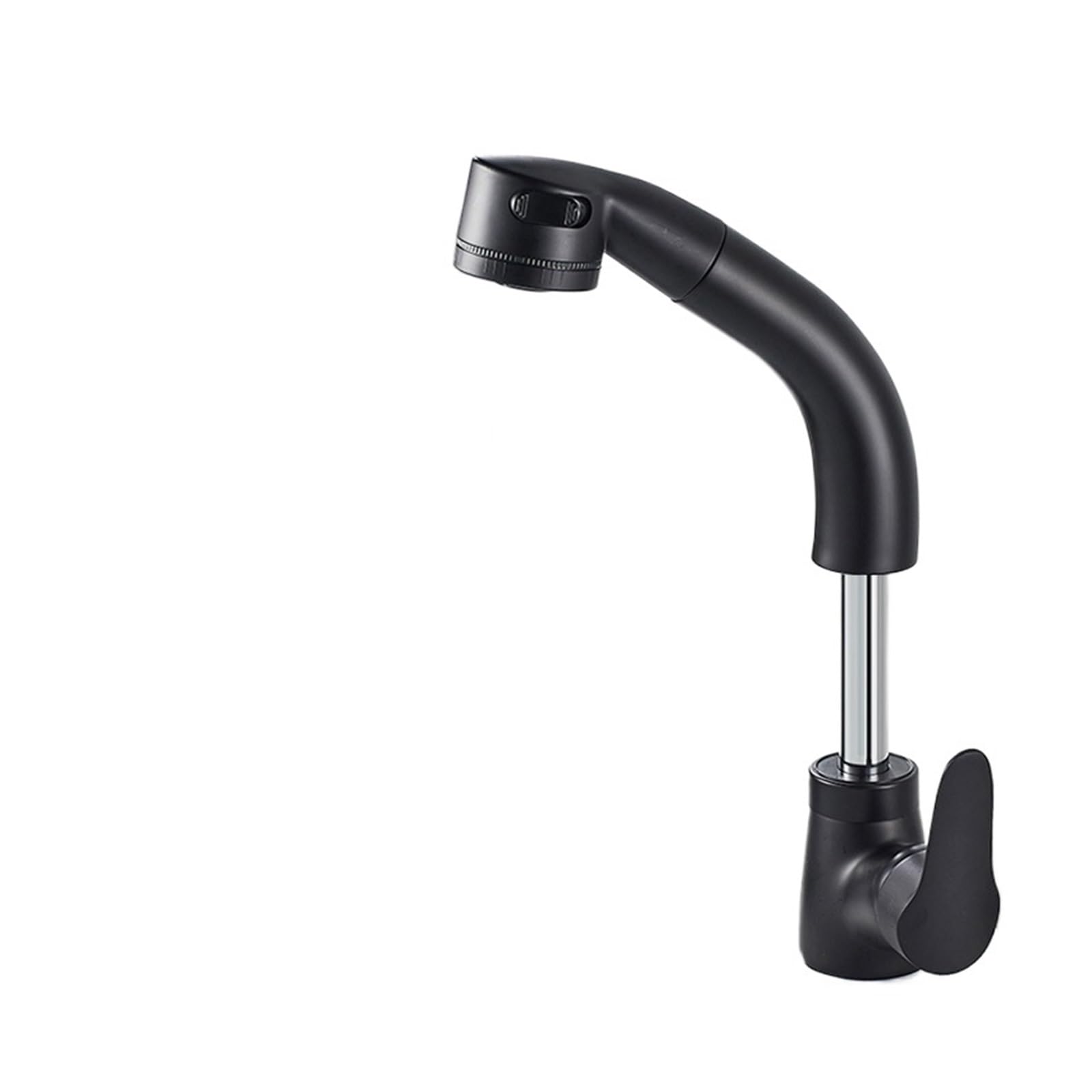 Robinet de lavabo de salle de bains extractible avec jet ajustable chaud et froid