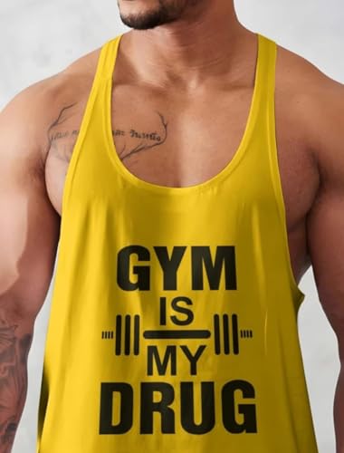 Image of furrr Men's Round Neck, Sleeveless, Super Combed Gym Vest (Pack of 3)