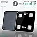 iHome Digital Bluetooth Smart Scale for Body Weight, Weight Scale, Including BMI, Body Fat, Muscle Mass, Batteries Included (Black Smart Bluetooth)