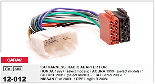 09-001 - 12-6 mascherina per autoradio Doppio DIN auto Radio Incasso Set