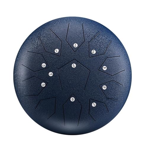 JJTTCX(シュティフ) スリットドラム 12インチ 11ノート 12インチ13音 音楽 打楽器 タングドラム 肉厚 スチールドラム キャリーバッグ付き ドラムスティック エンターテイメント 瞑想(Blue,12 INCH 13 NOTE_A)
