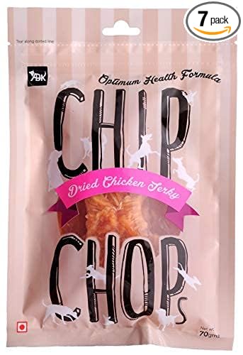 Chip Chops Dog Treats (Sun Dried Chicken Jerky Pack of 7)